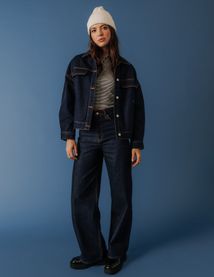 Veste en jean brut