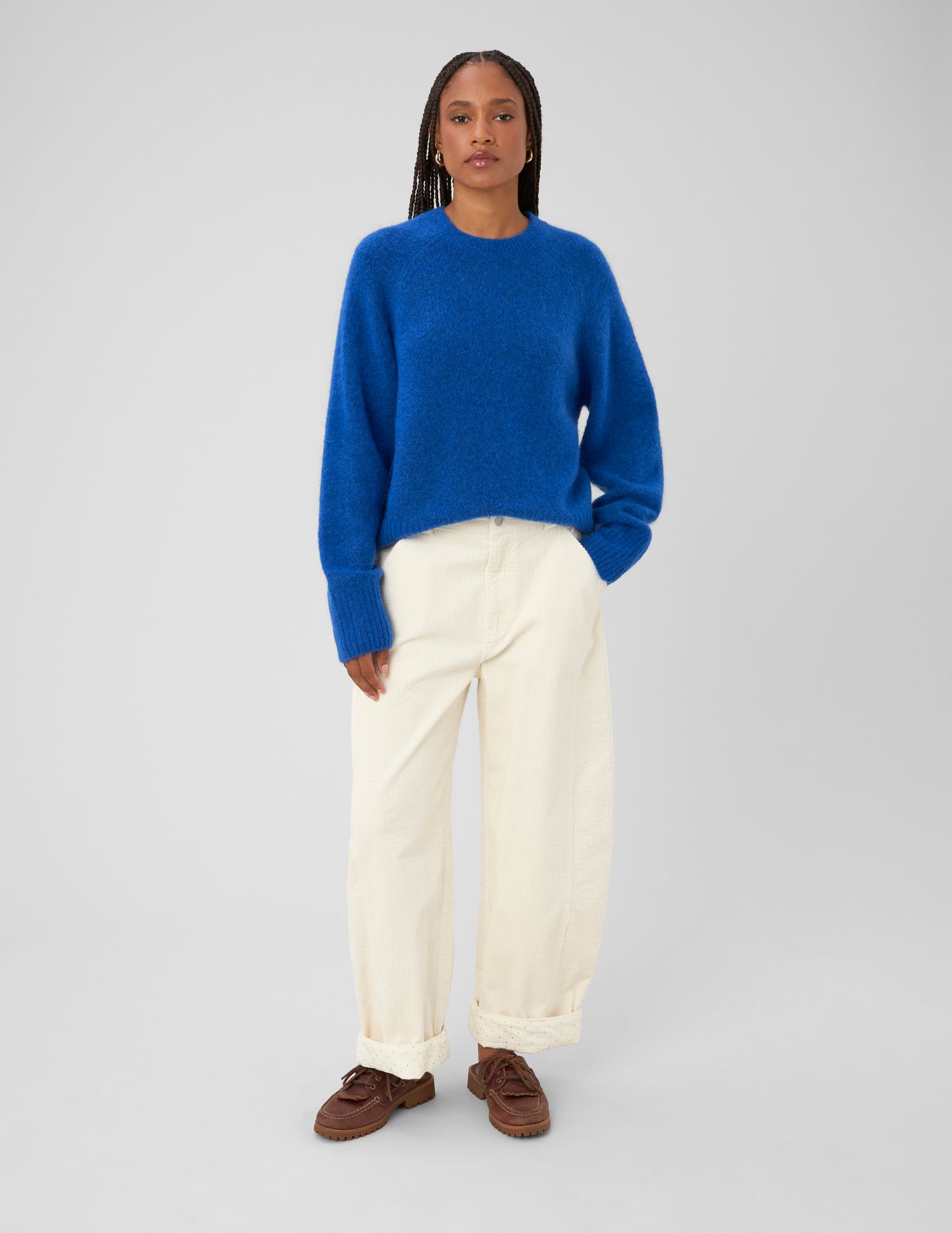 Pantalon balloon en velours