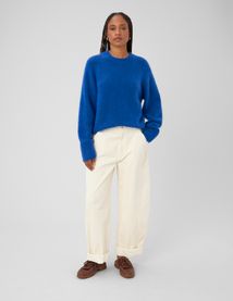 Pantalon balloon en velours