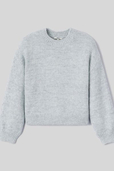 Pull col rond pailetté