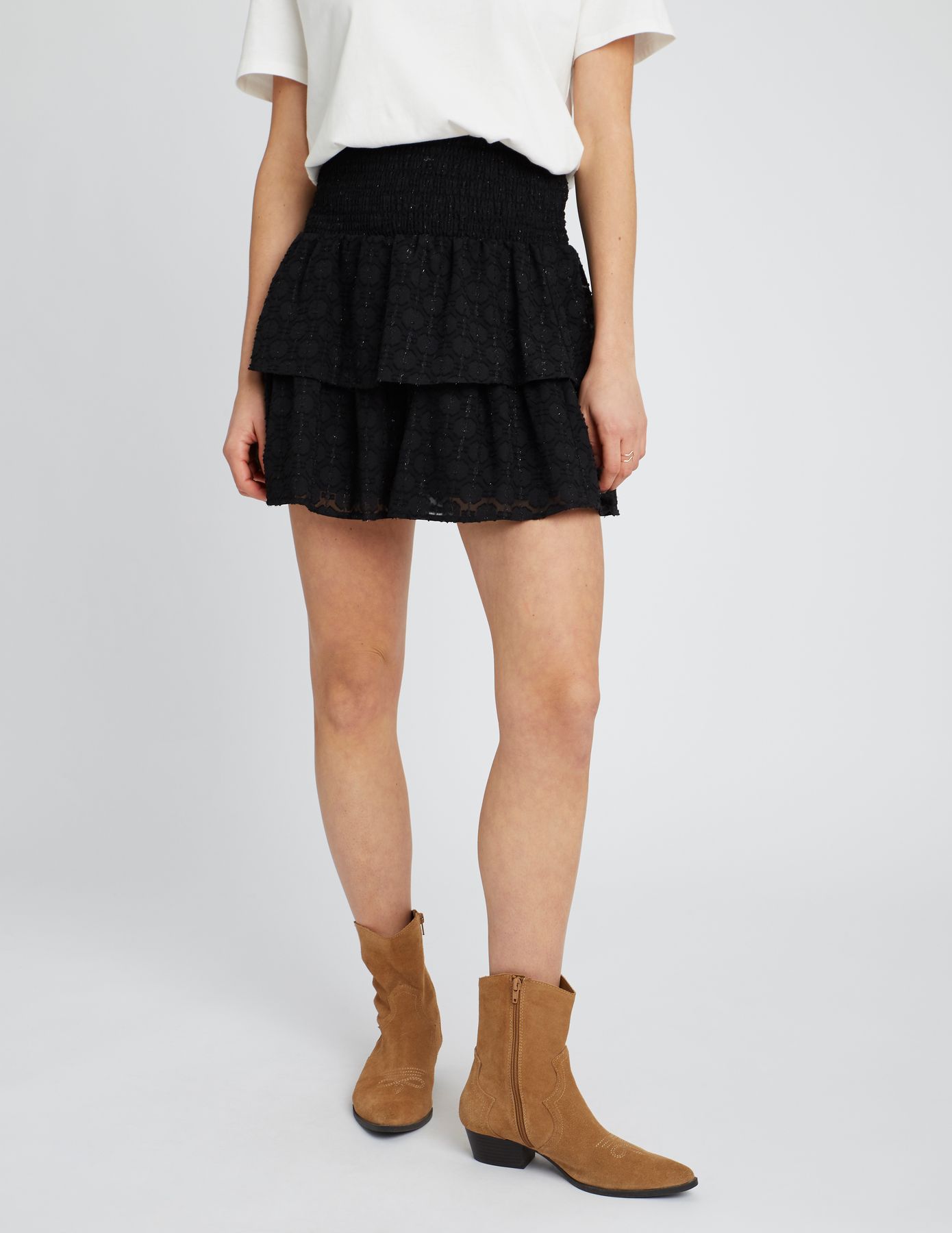 Jupe courte jacquard