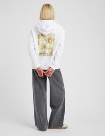 Sweat capuche imprimé dos