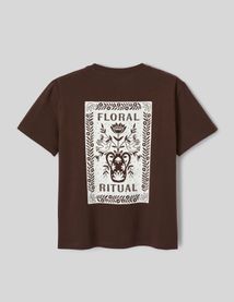 T-shirt imprim&eacute; devant/dos