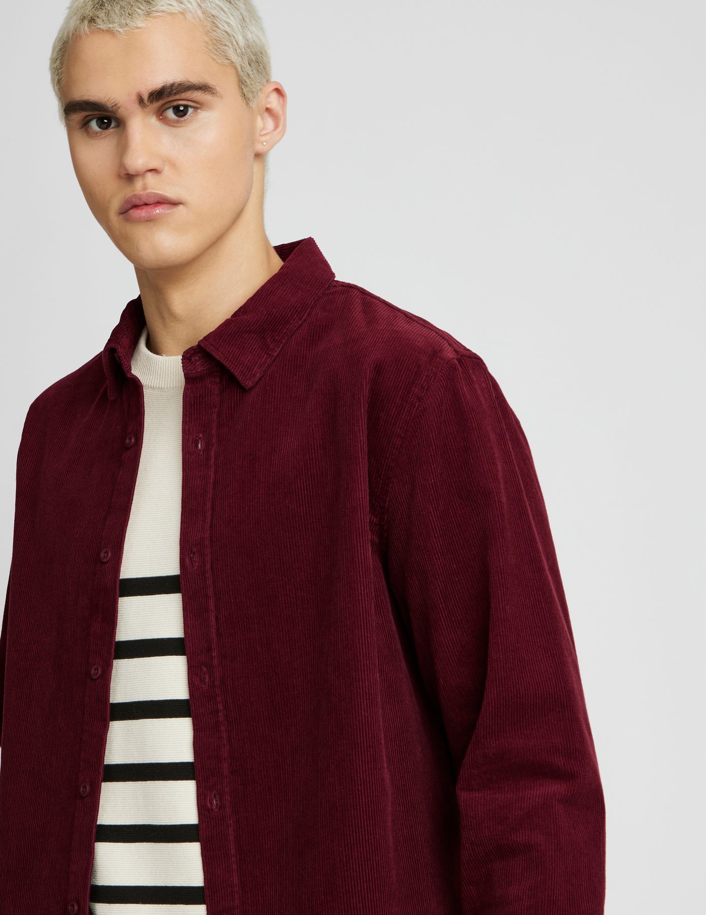 Chemise velours unie