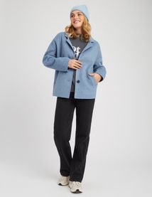 Manteau court en laine