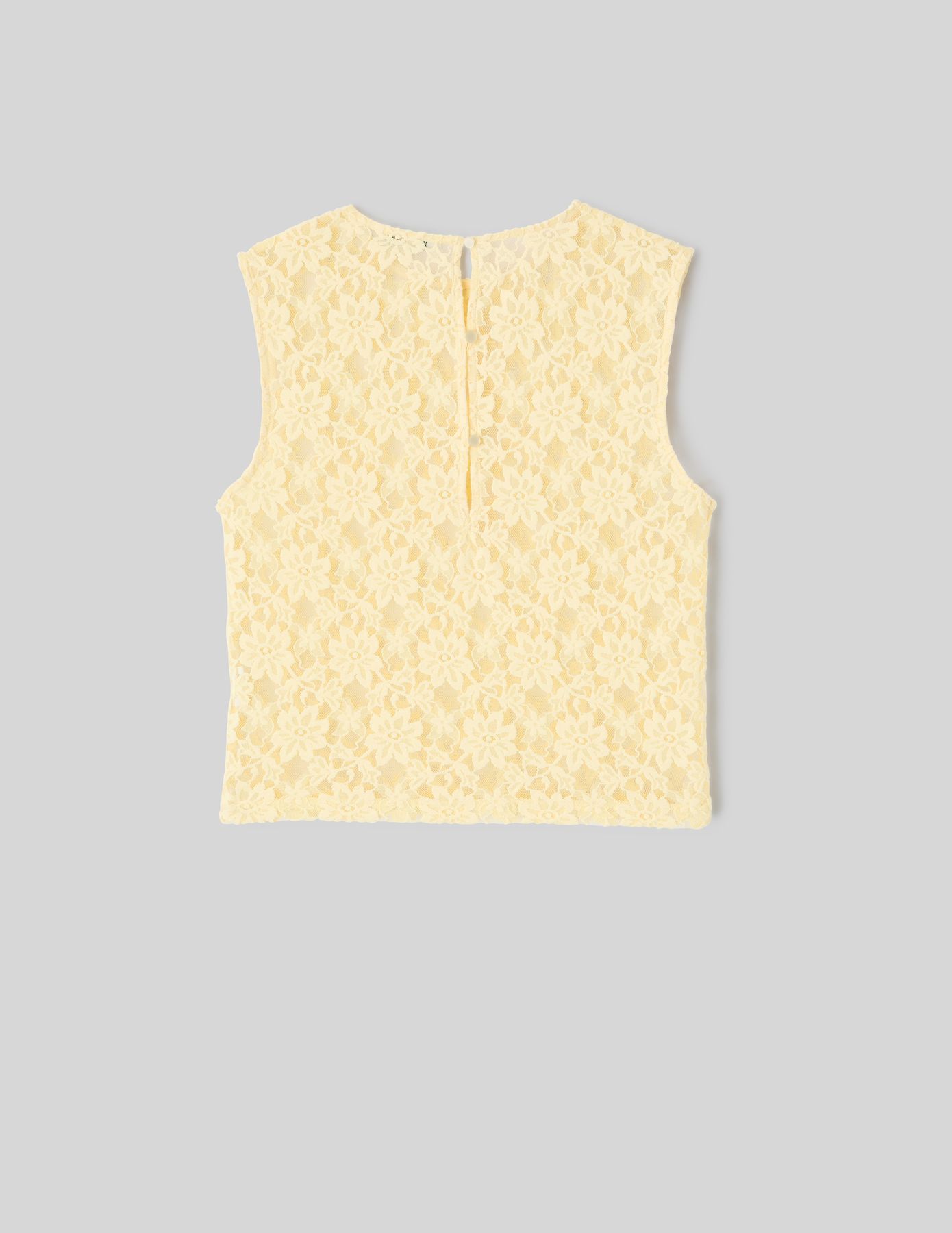 Top sans manche en dentelle