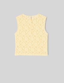 Top sans manche en dentelle