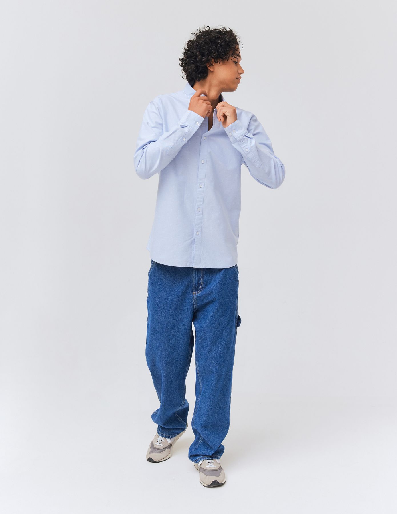 Chemise micro motif ajust&eacute;e