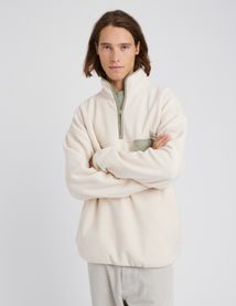 Polaire col montant zippé