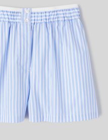 Short fluide caleçon rayé