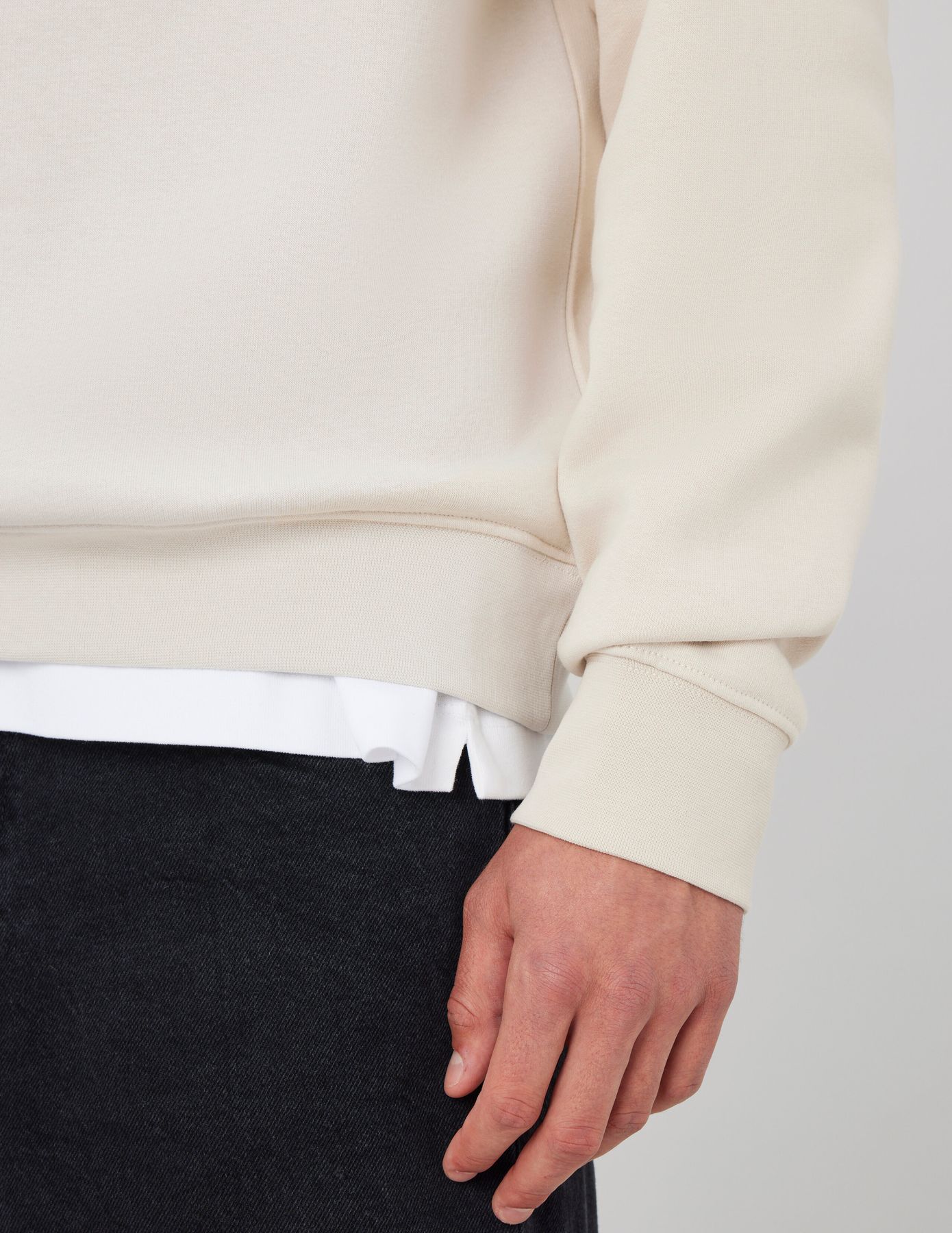 Sweat col polo zippé