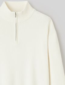 Pull chenille col montant