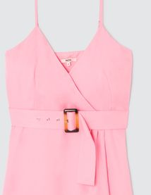 Robe portefeuille ceinturée