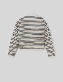 Gilet rayé pailleté