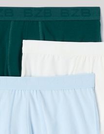 Lot de 3 boxers unis