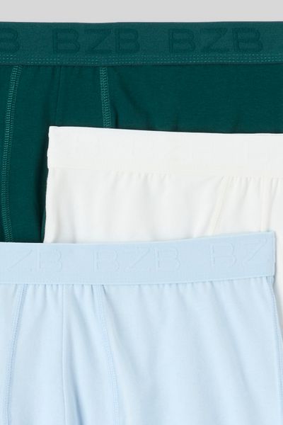 Lot de 3 boxers unis