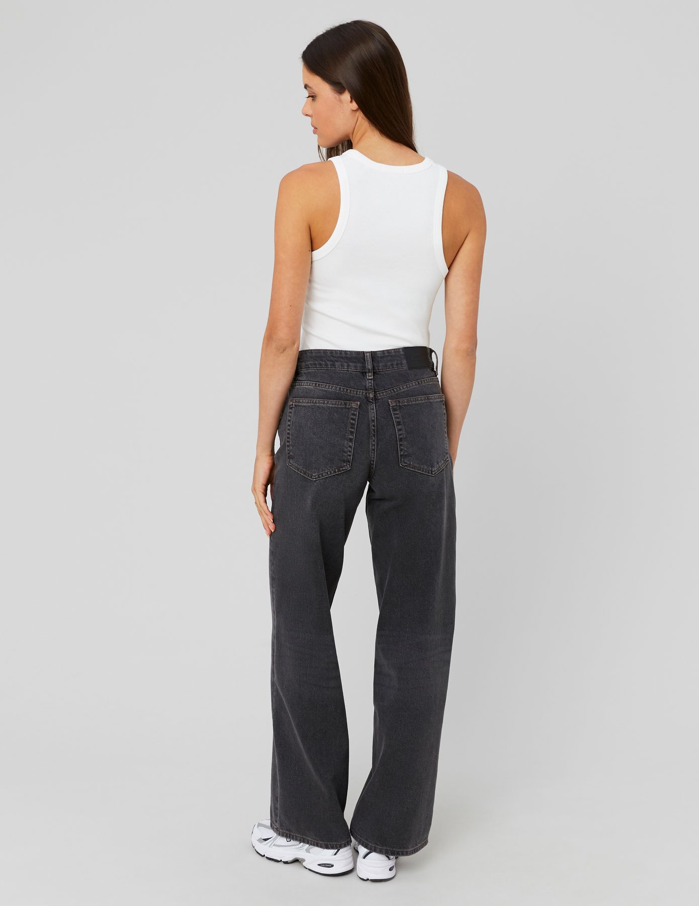 Jean wide leg taille basse