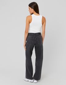 Jean wide leg taille basse