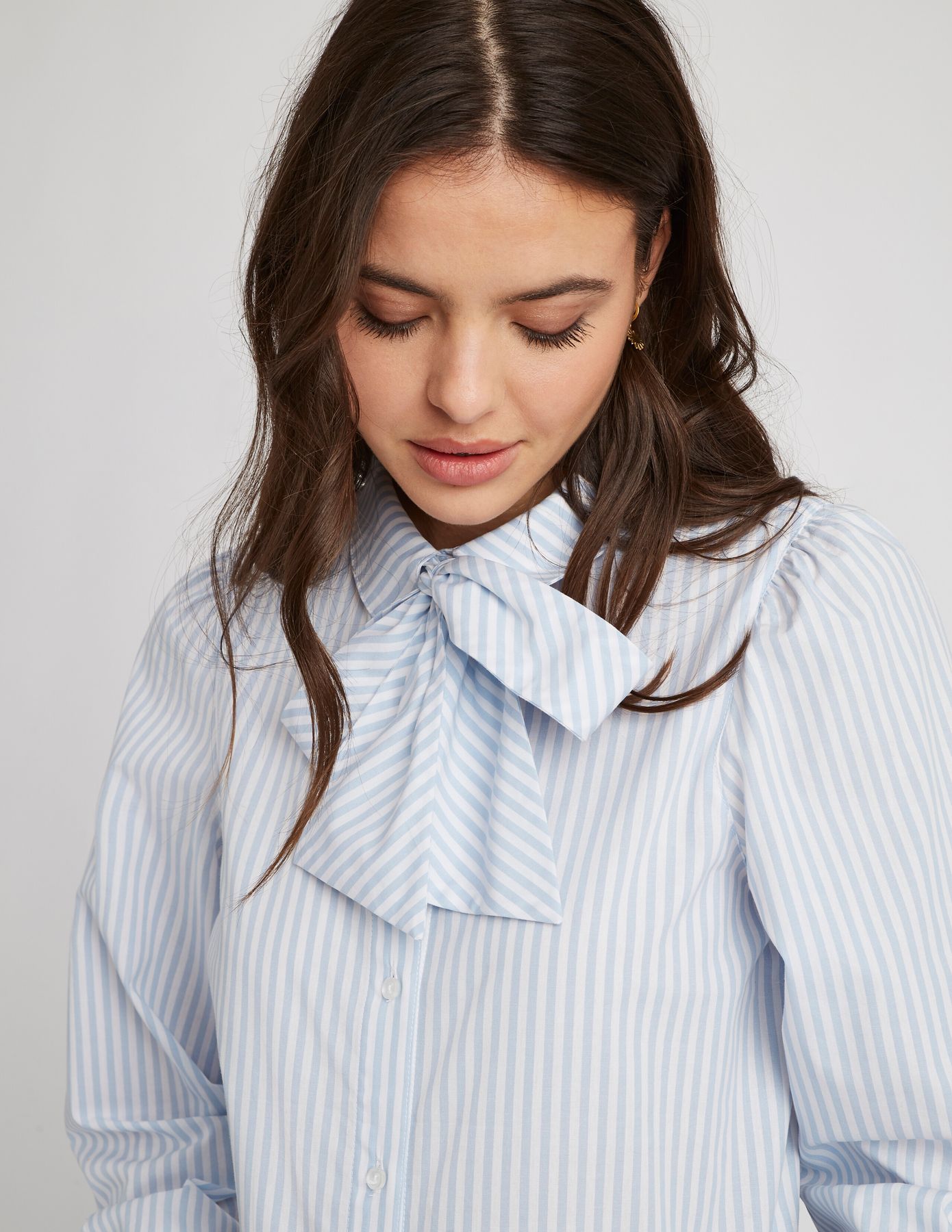Chemise lavallière rayé