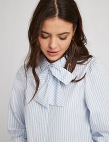 Chemise lavallière rayé