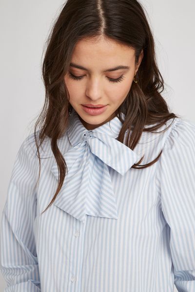 Chemise lavallière rayé