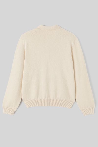Pull col polo zippé