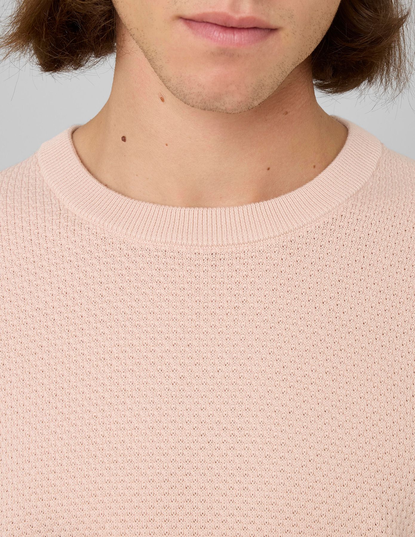T-shirt maille textur&eacute;e