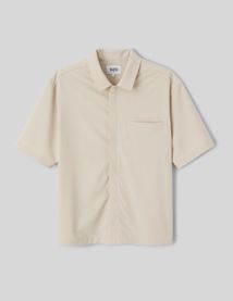 Chemise zipp&eacute;e manches courtes