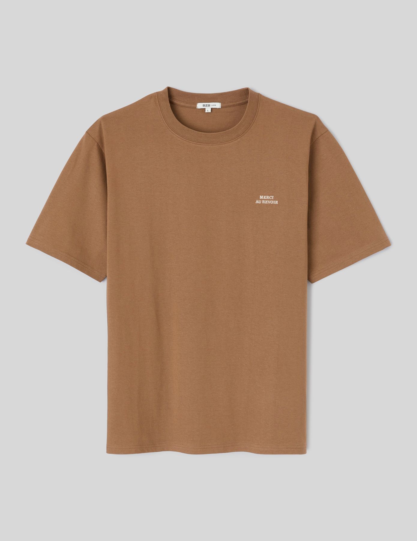 T-shirt broderie poitrine