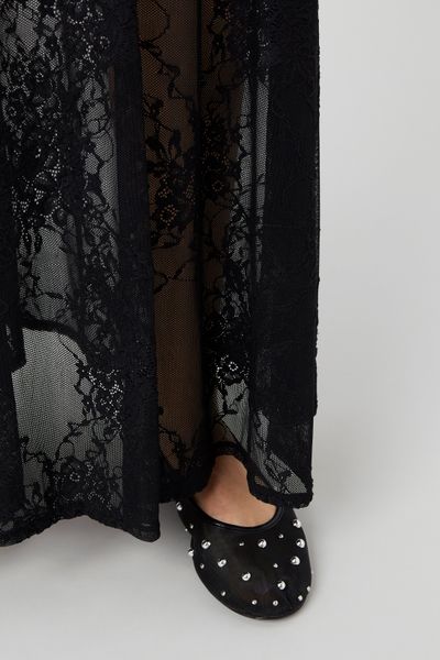 Jupe longue en dentelle