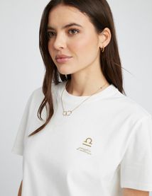 T-shirt imprimé signe astro balance