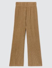 Pantalon plissé brillant