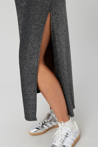 Robe en maille à paillettes
