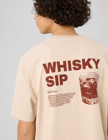 T-shirt imprim&eacute; devant/dos