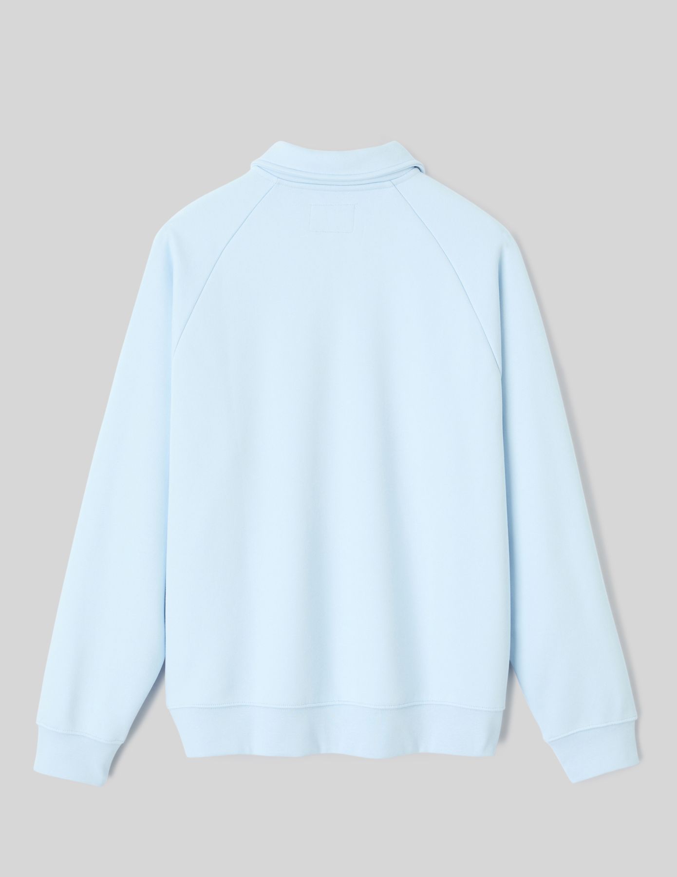 Sweat col polo zippé