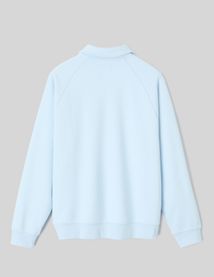 Sweat col polo zippé