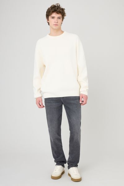Pull chenille col rond