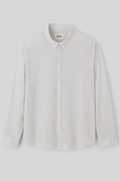 Chemise seersucker rayée