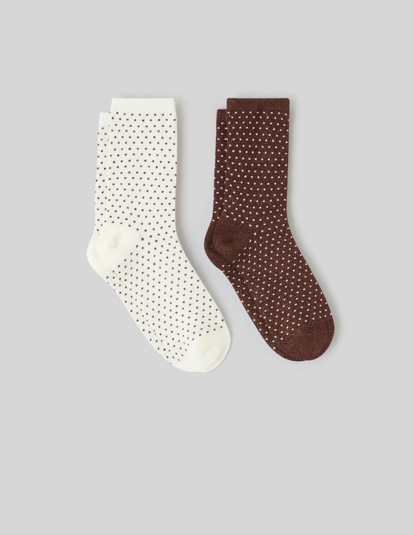 Lot de 2 paires de chaussettes à pois