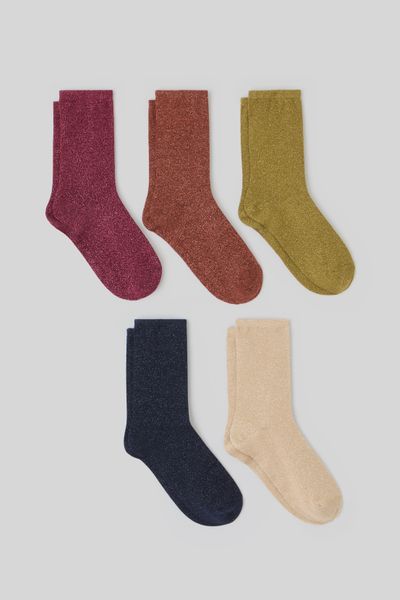 Lot de 5 paires de chaussettes lurex