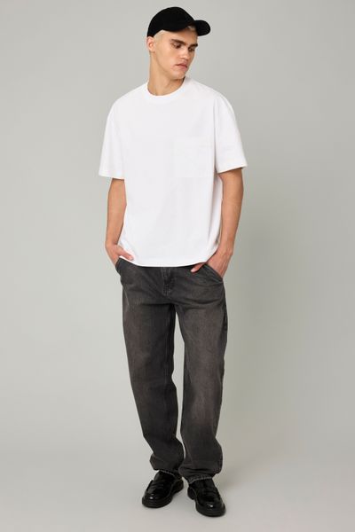 T-shirt boxy poche