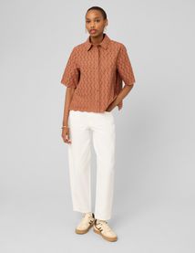 Chemisette en broderie anglaise