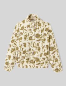 Sweat sherpa imprimé fleuri