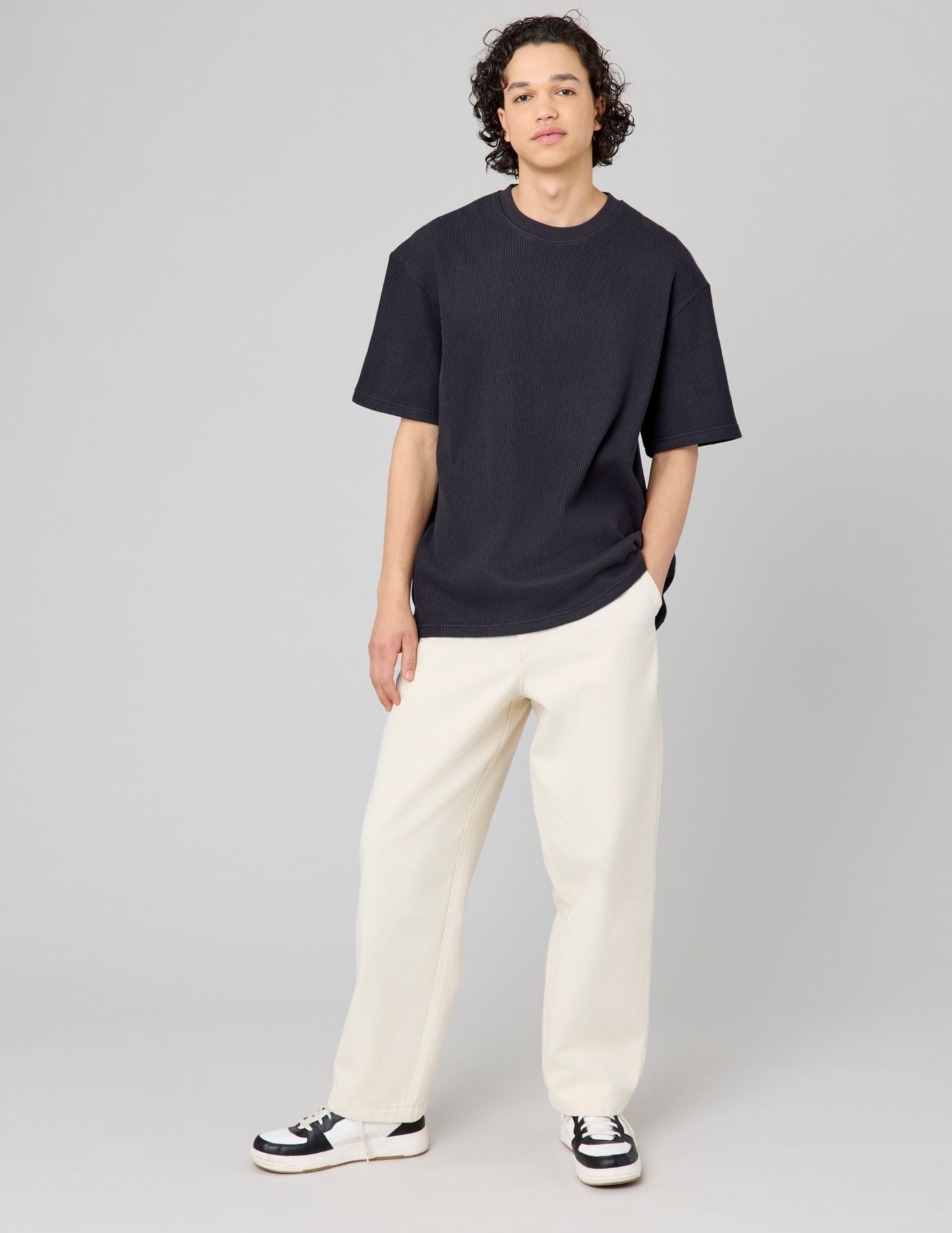 Pantalon chino large