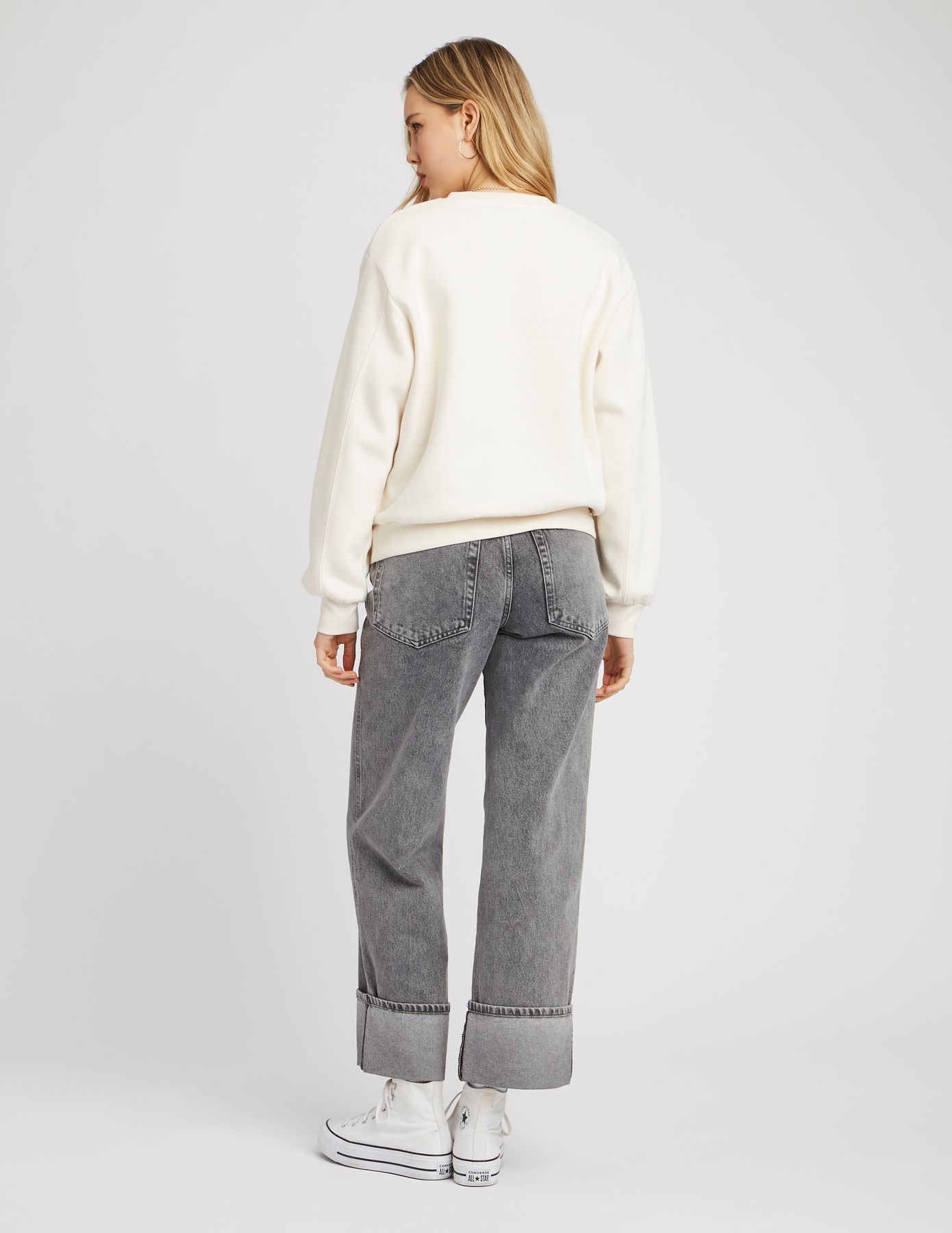 Sweat brodé patch bouclette
