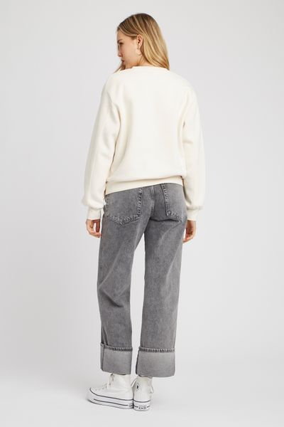 Sweat brodé patch bouclette