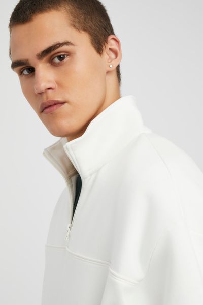 Sweat col montant zippé