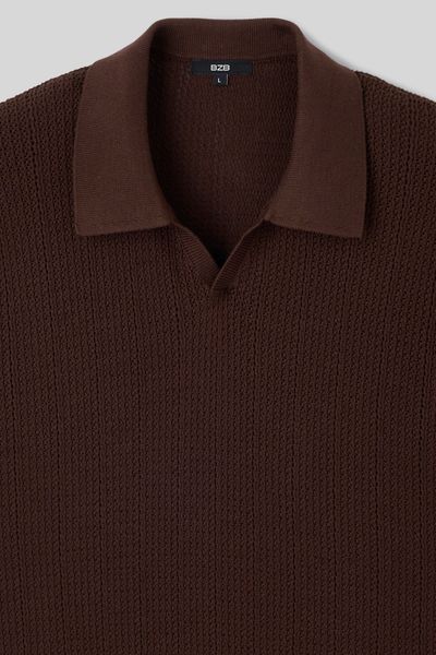 Polo maille ajourée