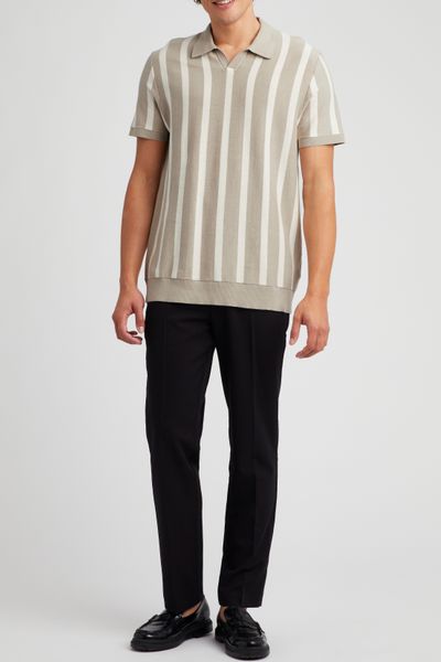 Polo &agrave; rayures