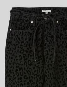 Pantalon imprim&eacute; coupe droite